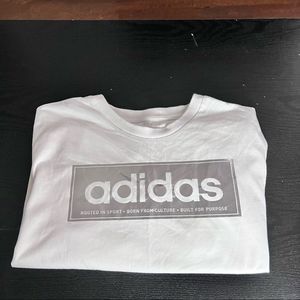 Men's Adidas White Short Sleeve Top Size XL